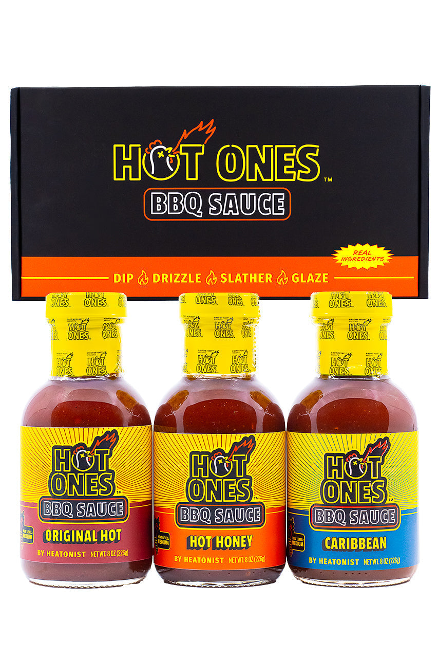 Hot Ones BBQ Trio Pack (Original / Hot Honey / Caribbean) S8