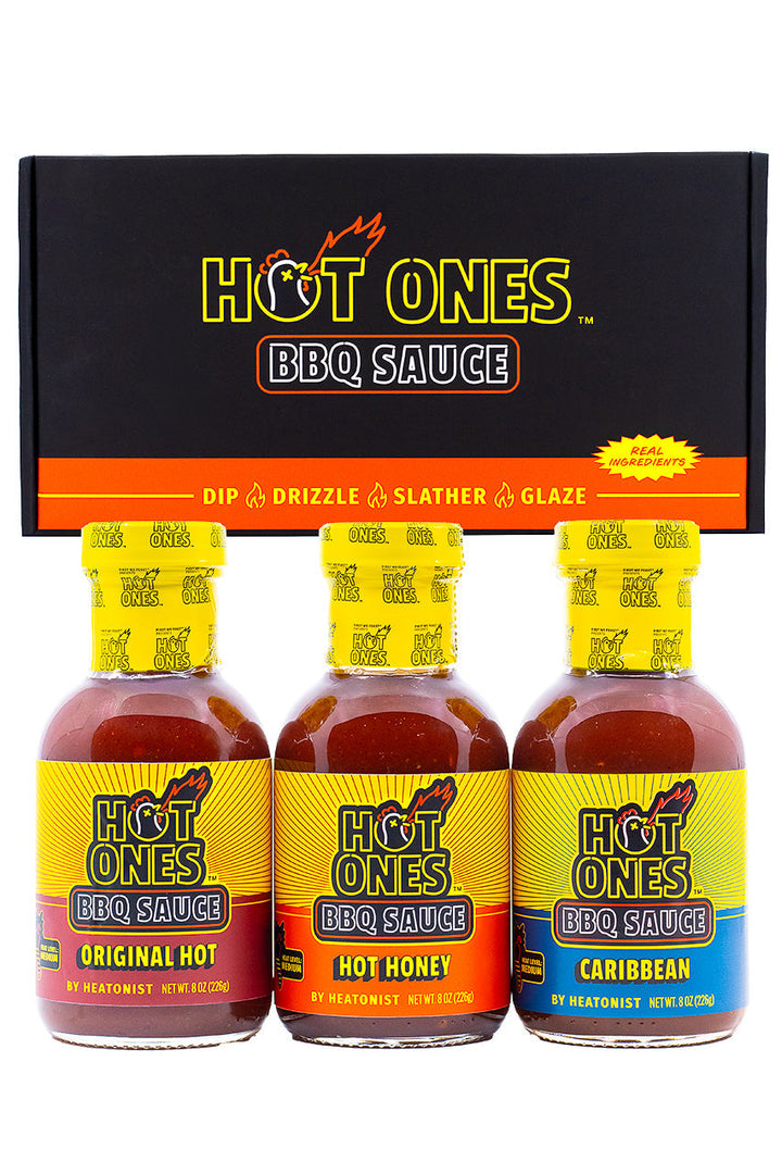 Hot Ones BBQ Trio Pack (Original / Hot Honey / Caribbean) S8