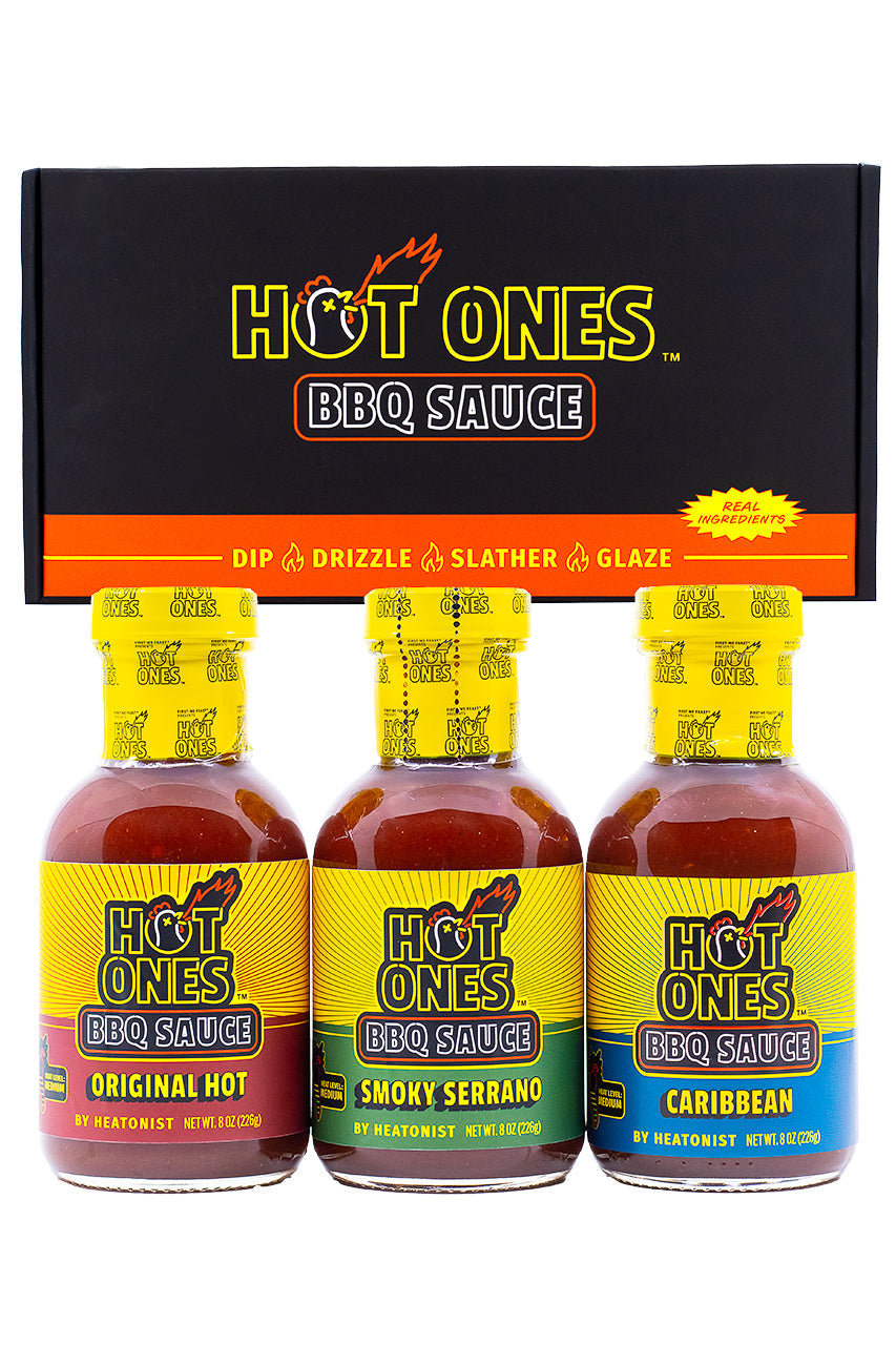 Hot Ones BBQ Trio Pack (Original / Smoked Serrano / Caribbean) S7