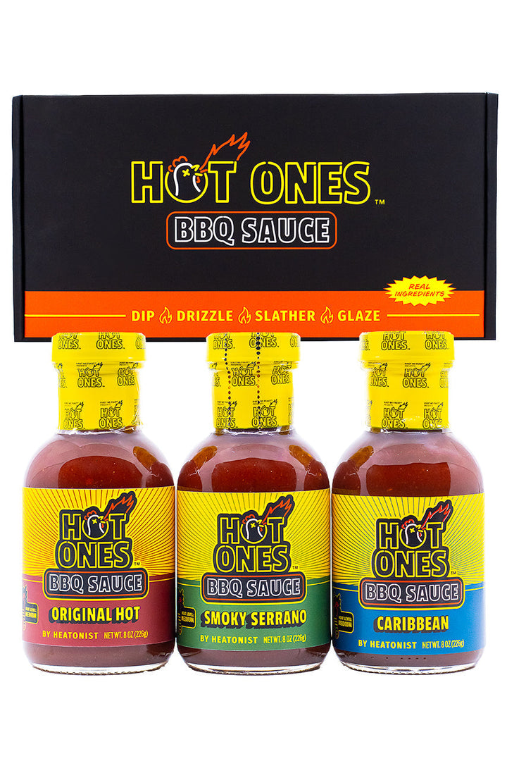 Hot Ones BBQ Trio Pack (Original / Smoked Serrano / Caribbean) S7