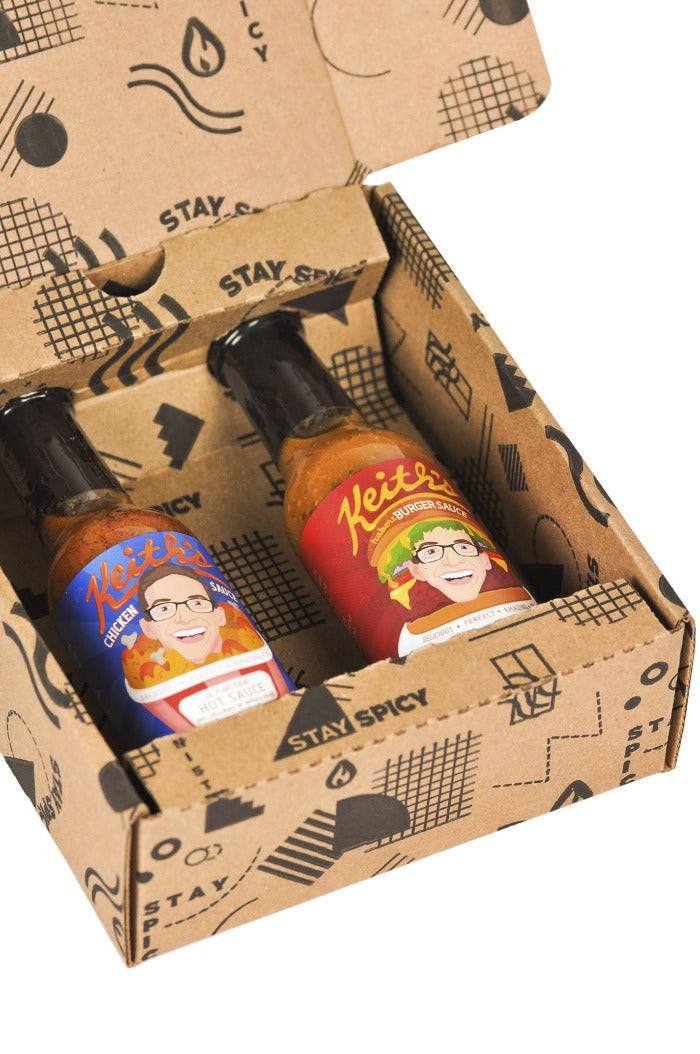 Chicken & Burger Hot Sauce Duo Pack | Keith's N5