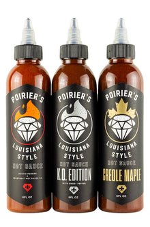 Poirier's Louisiana Style Hot Sauce Trio Pack | Dustin Poirier’s Louisiana Style J4
